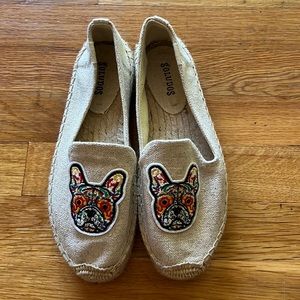 Soludos French Bulldog espadrilles